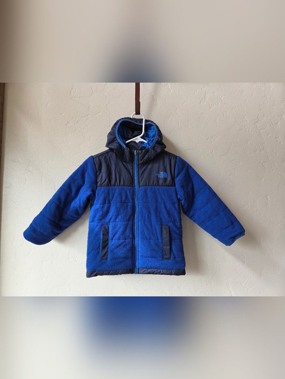 The North Face Kids' Reversible Hooded Fleece Puffer Jacket